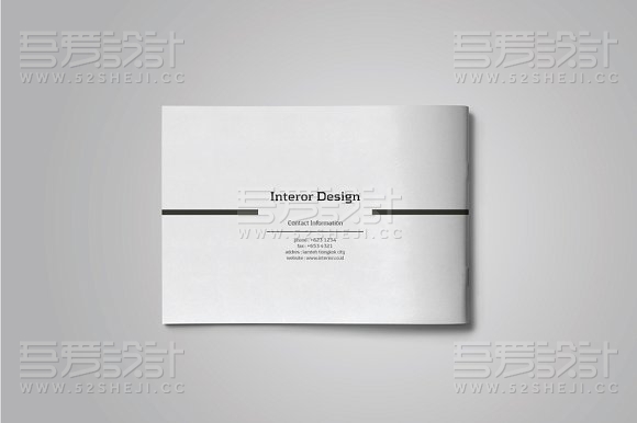 简约大气室内景观目录小册子画册模板