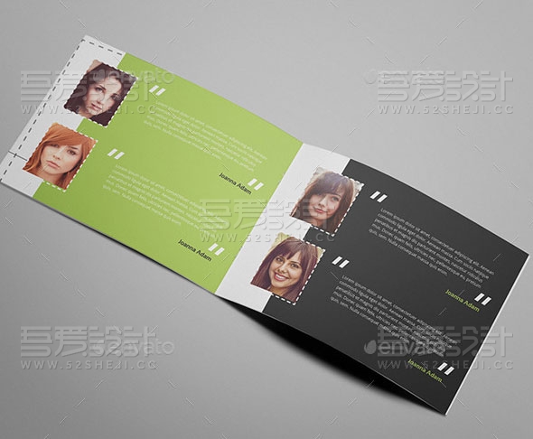 创意机构投资组合宣传画册模板