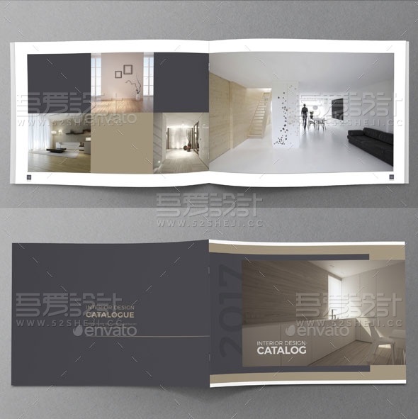 高端大气家具展示宣传画册模板