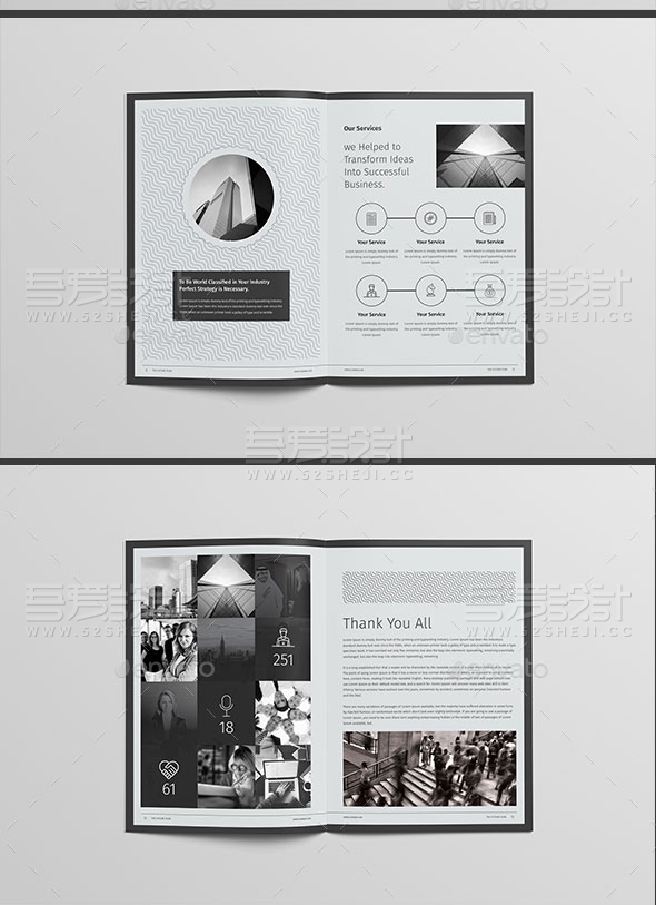 简约大气多用途宣传画册模板