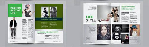 简约高端杂志宣传画册模板