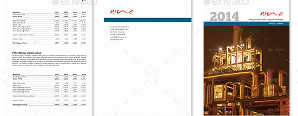 企业年度报告总结画册模板