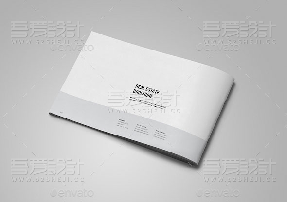 简约大气房地产建筑物宣传画册模板