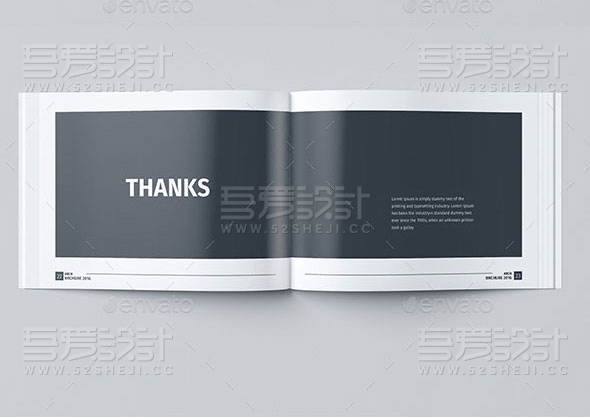 简约大气建筑行业宣传画册模板