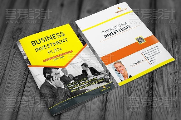 欧美风格团队介绍画册模板