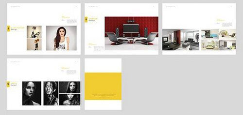 摄影组合简约大气画册模板