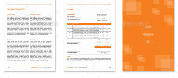 橙色简约大气企业宣传画册模板