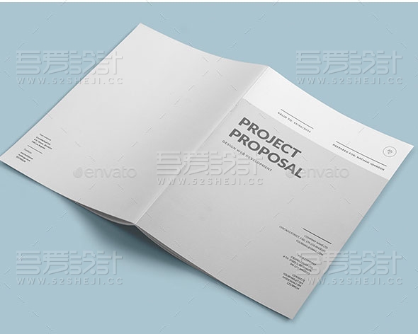 简约大气品牌展示团队介绍画册模板