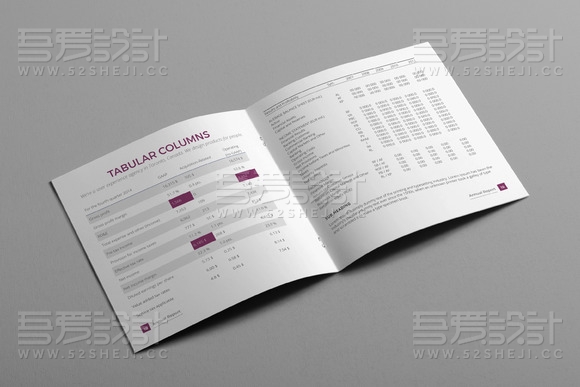 简约大气方形企业宣传画册模板