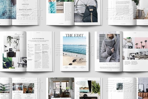 简约大气产品展示杂志宣传画册模板