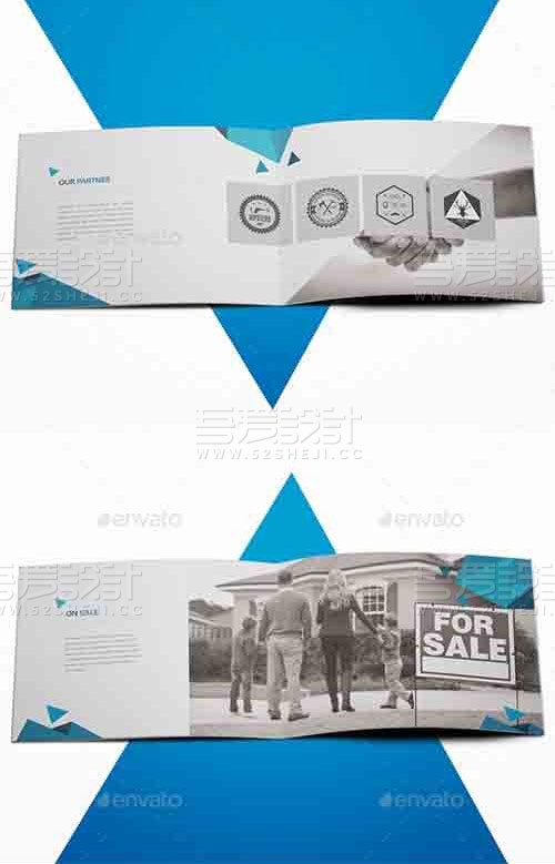 简约精美房地产企业宣传画册模板
