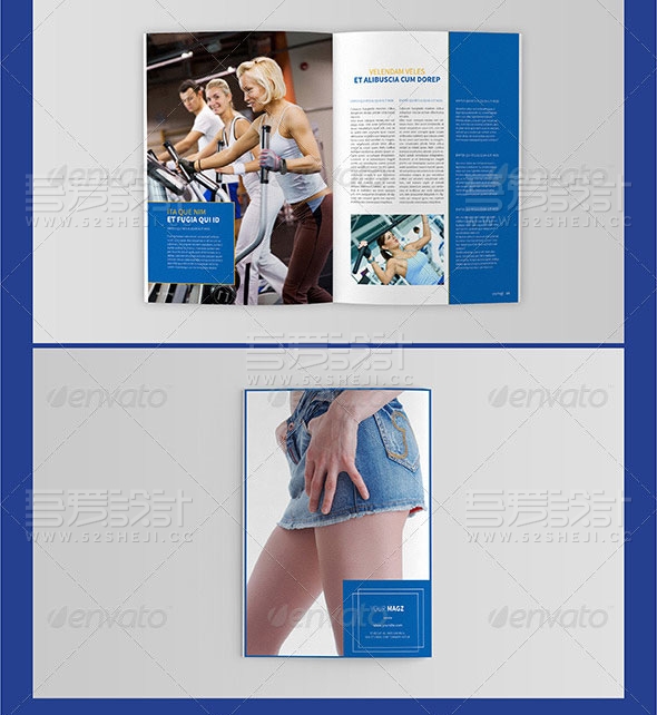 简约大气健康杂志画册模板