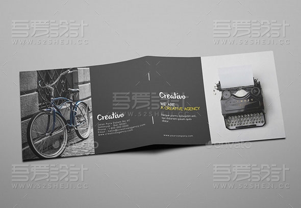 高端大气创意机构宣传画册模板