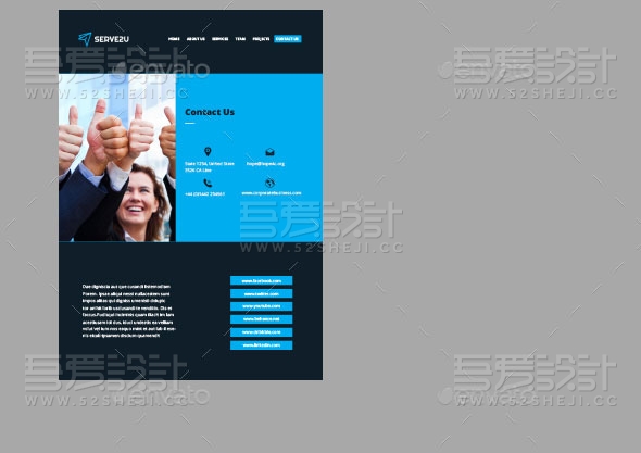 网站风格小册子画册模板