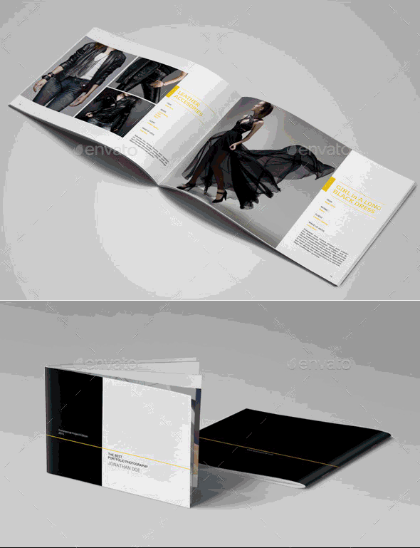 简约大气摄影组合画册模板