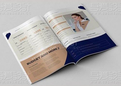 高端欧美风格企业宣传画册模板