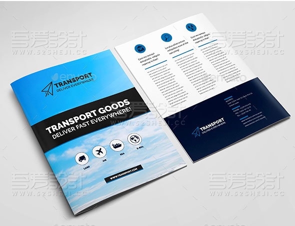 运输业务画册模板