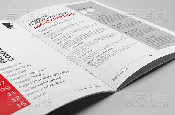 简约大气欧美风格团队介绍宣传画册模板