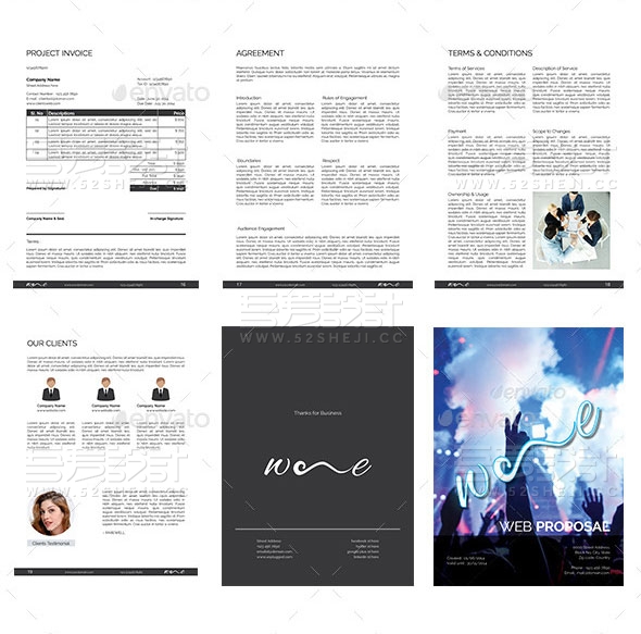 多用途方案企业宣传画册模板