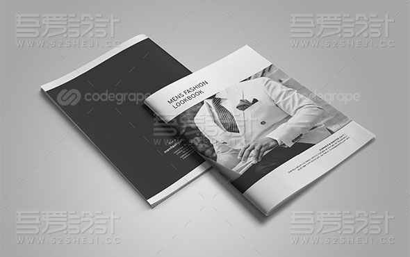 男士时尚杂志画册模板