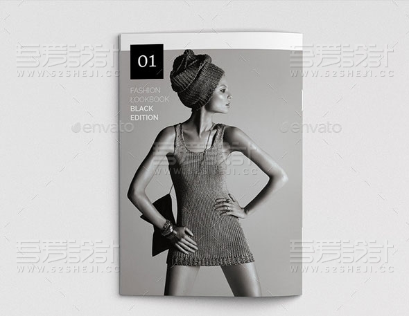 时尚摄影杂志宣传画册模板