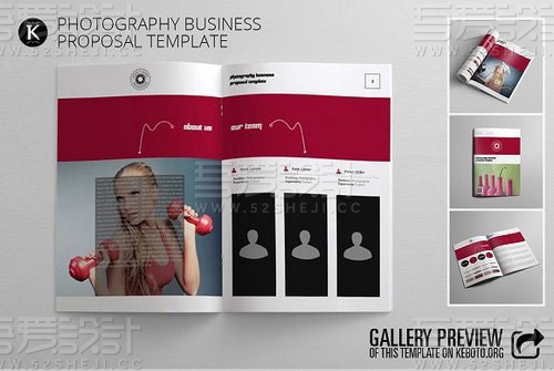 欧美风格摄影组合画册模板