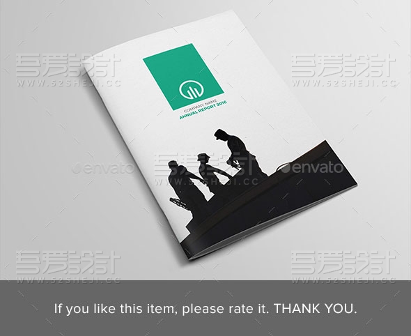 简约大气企业年度报告总结宣传画册模板