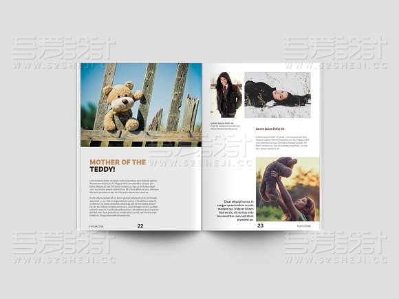 摄影写真服装展示杂志画册模板