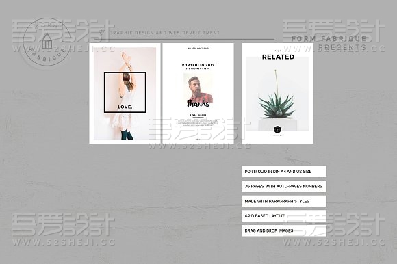 简约大气多用途杂志排版模板