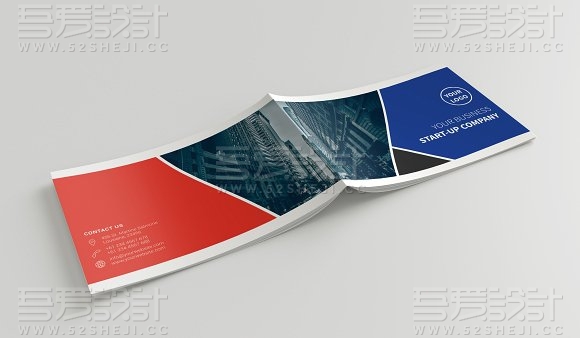 简约高端企业宣传画册模板