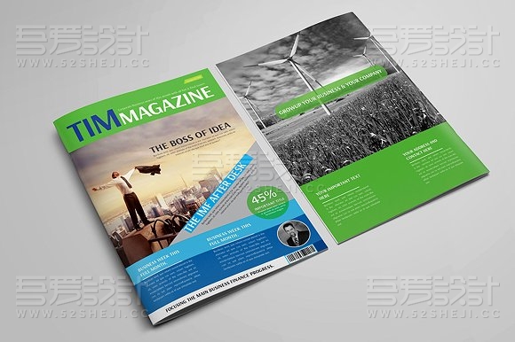 高端大气团队介绍杂志风格画册模板