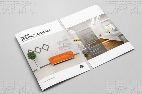 简约大气家具展示宣传画册模板