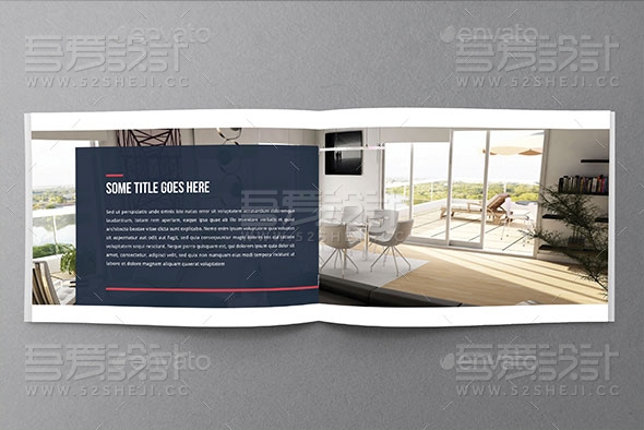 高端大气室内展示画册模板