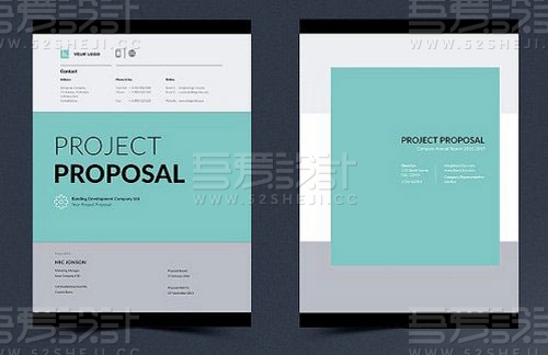简约大气企业画册模板