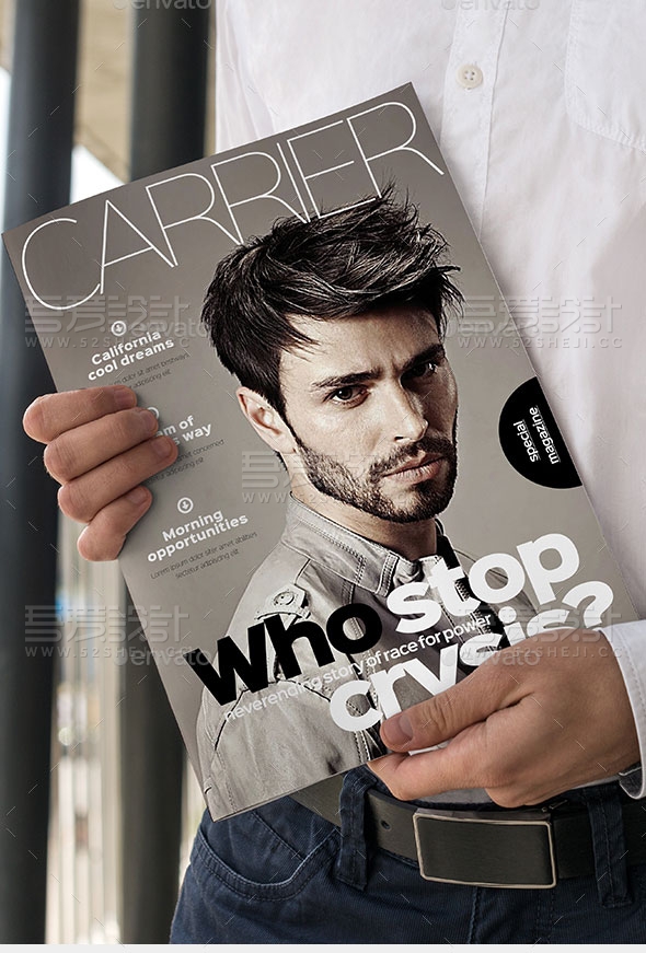 人物展示杂志宣传画册模板