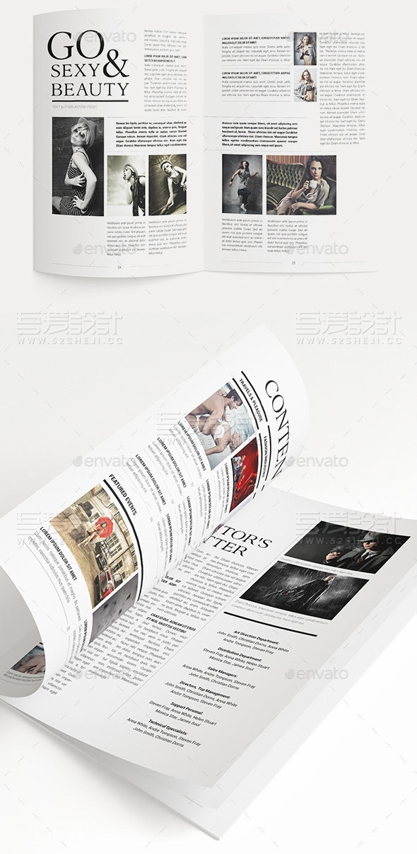杂志摄影写真画册模板