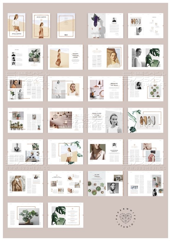 时尚杂志宣传产品展示宣传画册模板
