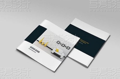 简约方形家具展示画册模板