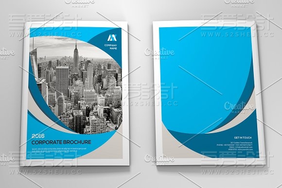 创意欧美风格企业宣传画册模板