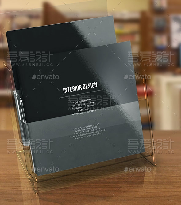 室内设计方案展示宣传画册模板