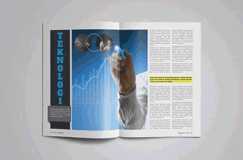 简约大气杂志组合画册模板