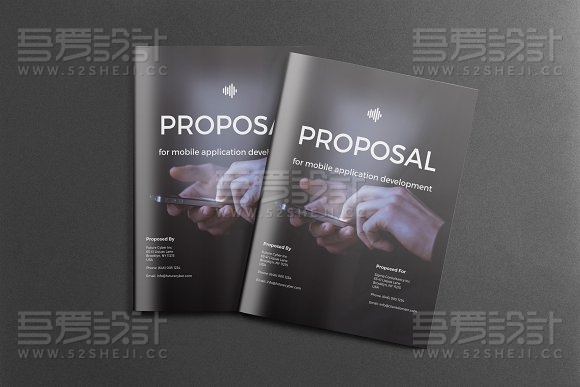 高端大气移动应用程序开发方案画册模板