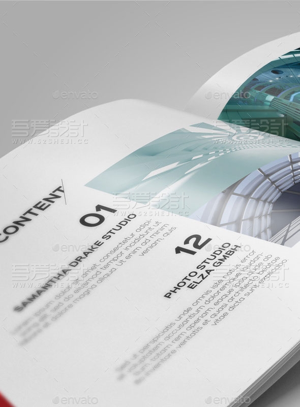 简约大气企业宣传画册模板