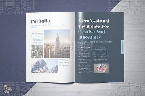 简约高端企业宣传画册模板