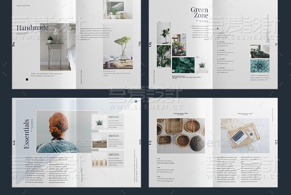 植物摄影写真杂志宣传画册模板