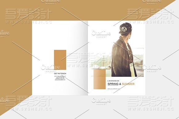 简约时尚服装产品展示宣传画册模板