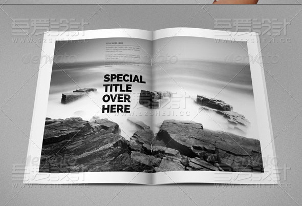 简约黑白摄影画册模板