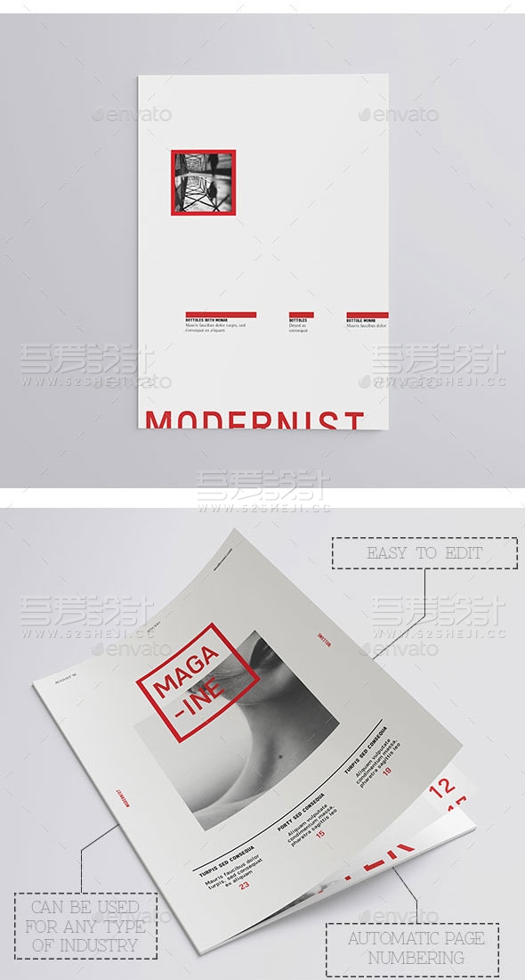 摄影写真杂志画册模板