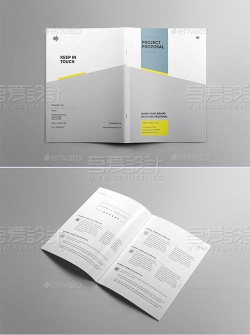 简约精美企业宣传画册模板