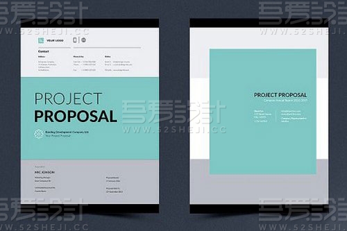 简约大气团队介绍宣传画册模板